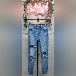 American eagle hi-rise jegging light wash jeans